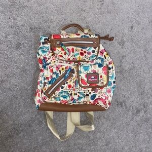 Cat print backpack